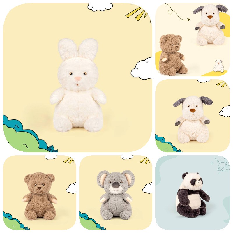 Cozy Lazy Dog Plush Stuffed Animal Boneka Beruang Kelinci Hadiah Gadis 75c