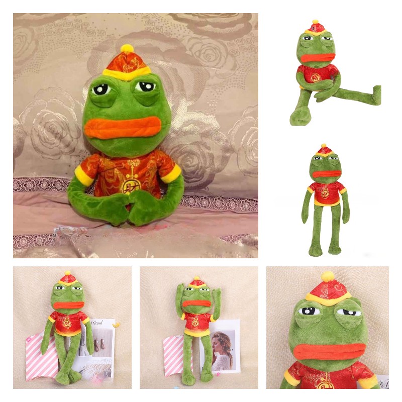 Ekspresikan Emosimu Dengan Katak Sedih Kami Plushie Pepe Kodok