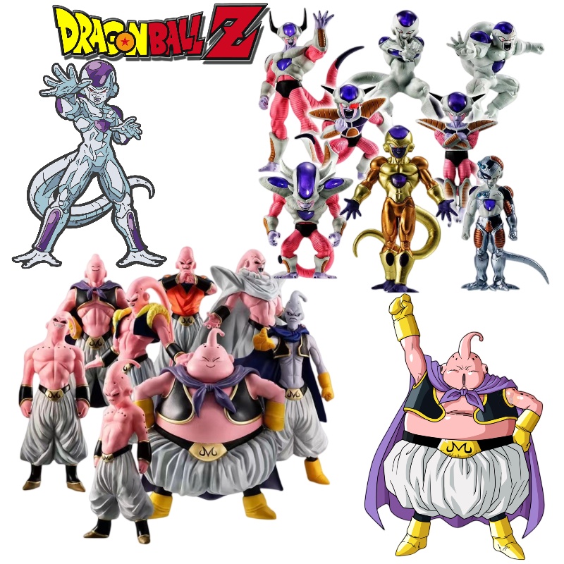 Patung Pvc Dragon Ball Z Warna Warni Majin Buu, Frieza Dan Lainnya 8buah/set