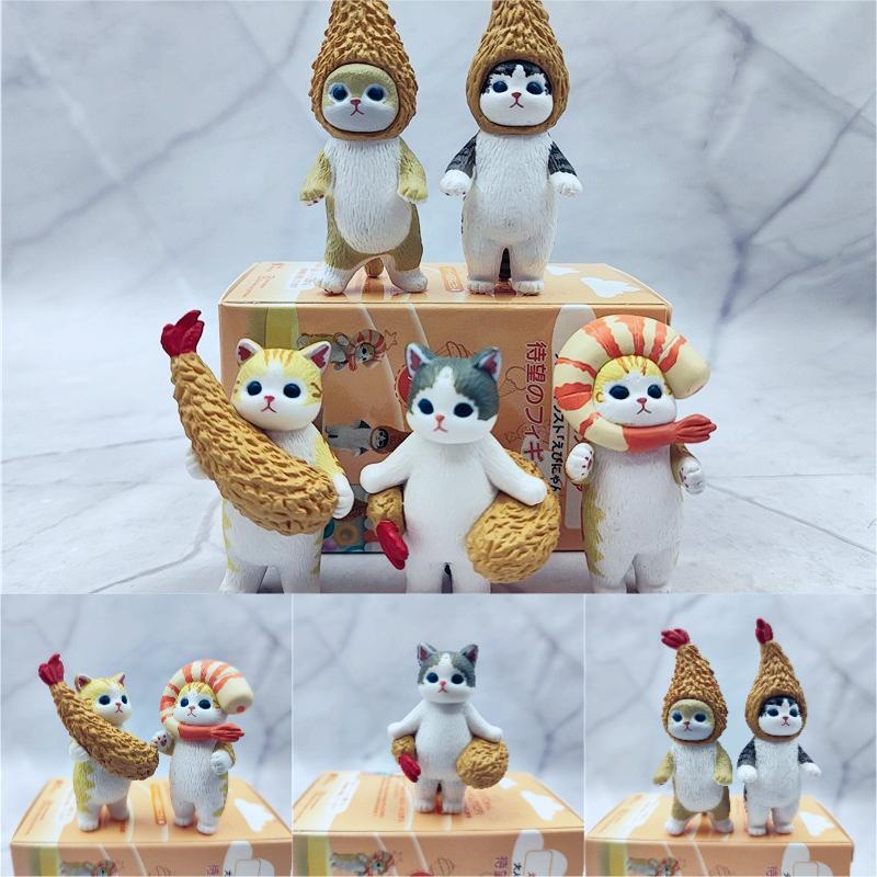 Stunning Pazela Shark Cat Second Edition Figure Model Dekorasi Kue Blind Box Claw Machine Boneka Untuk Kolektor Mainan