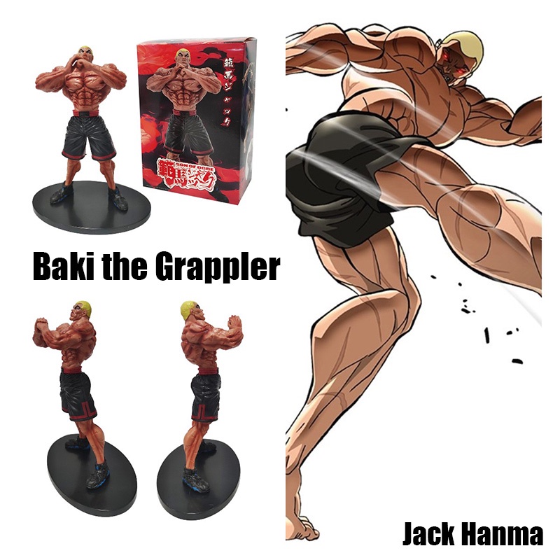 Jack Hanma The Grappler In Combat Mode Pvc Figure Dengan Detail Yang Luar Biasa Dan Akurasi