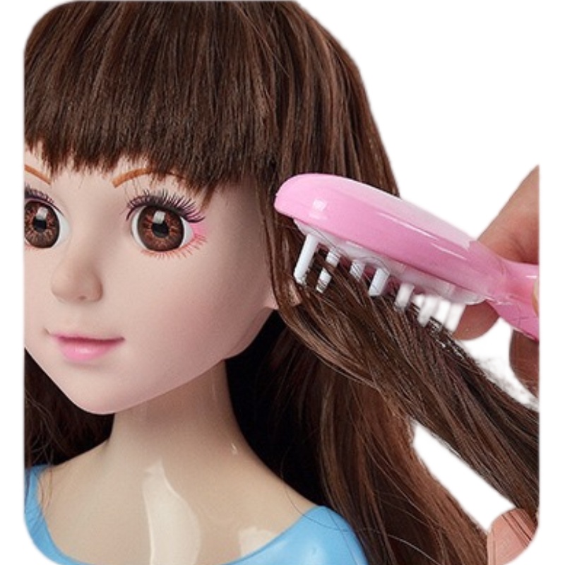 Setengah Tubuh Simulasi Boneka Barbie Make up Rambut Dikepang Putri Bermain Rumah Mainan