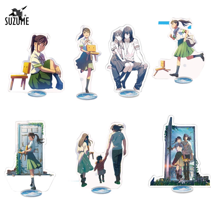 Kartun Suzume Animasi Game Standing Sign Merek Meja Dekorasi Kamar Hadiah