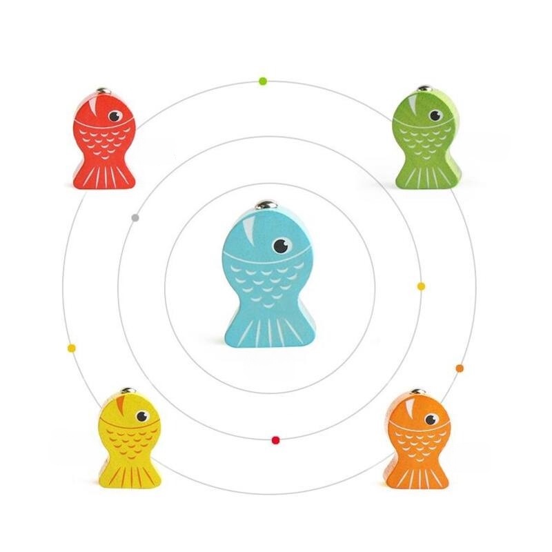 Mainan Hitung Angka Sortiran Mainan Anak Magnet Mancing Kayu