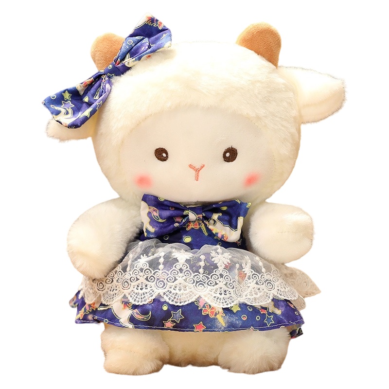33 Cm/23 cm Dressed Lamb Plush Toy Sheep Princesses Plushie Bantal Lembut Gadis Hadiah Boneka Anak