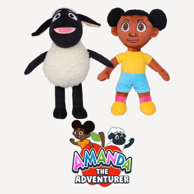 Mainan Petualang Amanda the Plush Bahan Plush Lembut Dan Cuddly Pendek Tinggi 25cm