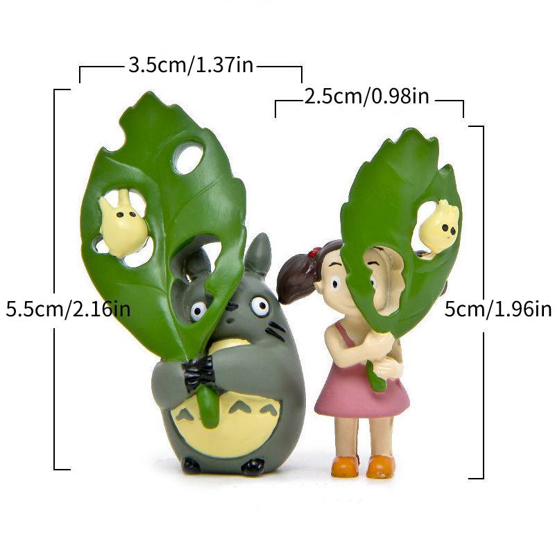 Planter Sukulen Lucu Dengan Patung Totoro Dan Mei
