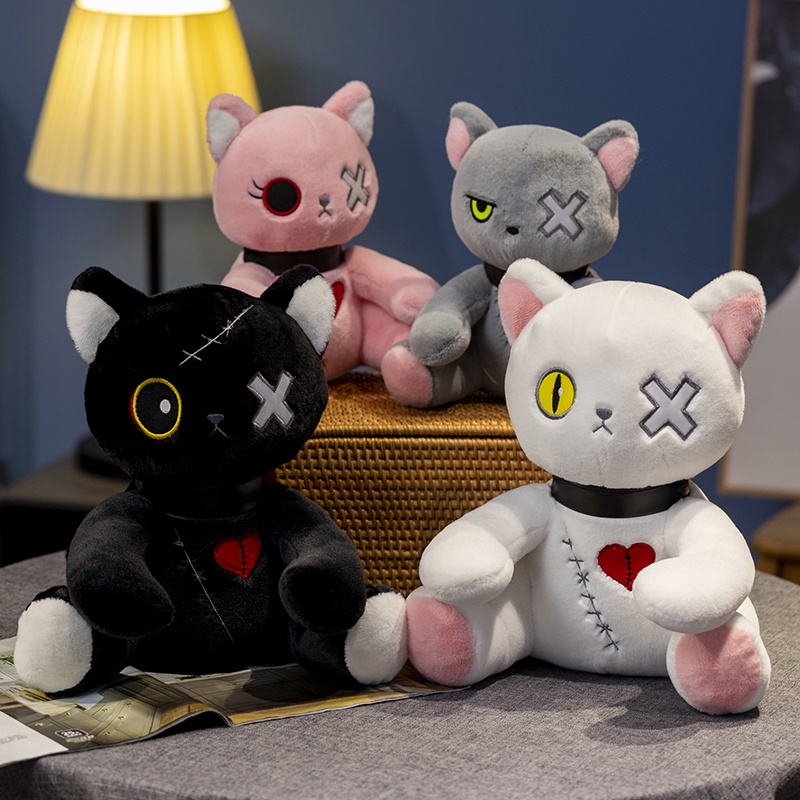 Kucing Reborn Plushie Tema Gelap Imut Dan Cuddly Tersedia Banyak Warna!