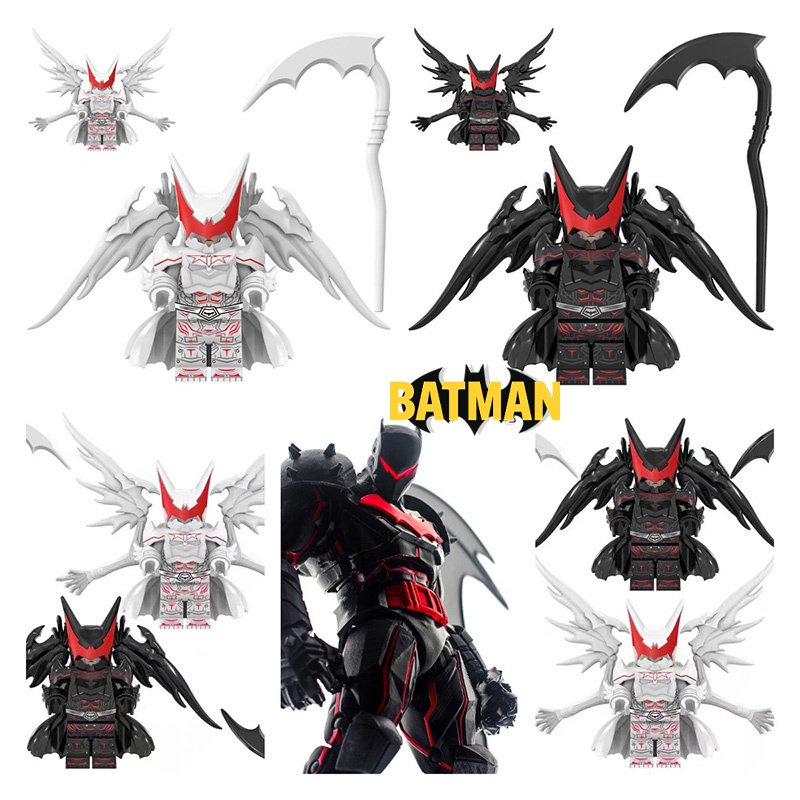 Mainan Bata Bangunan Hellbat Batman Tinggi 1,77in, Bahan Plastik Abs, Koleksi Remaja, Hias