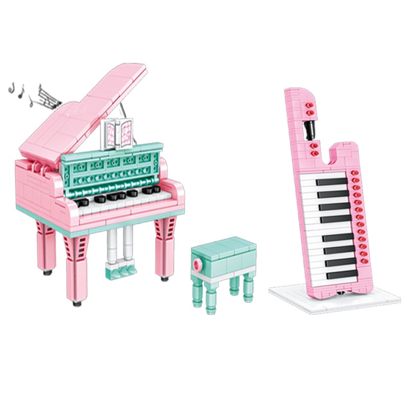 Miniatur Instrumen Model Gitar Piano Violin Keyboard Pipa