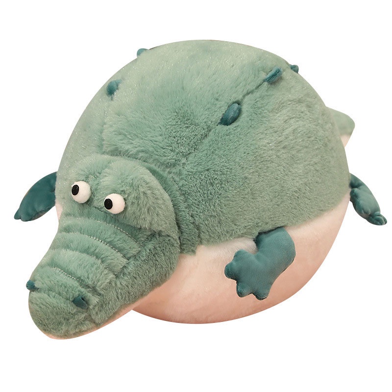 Fluffy And Cuddly River Puffer Crocodile Plush Toy Bantal Tidur Boneka Boneka Binatang