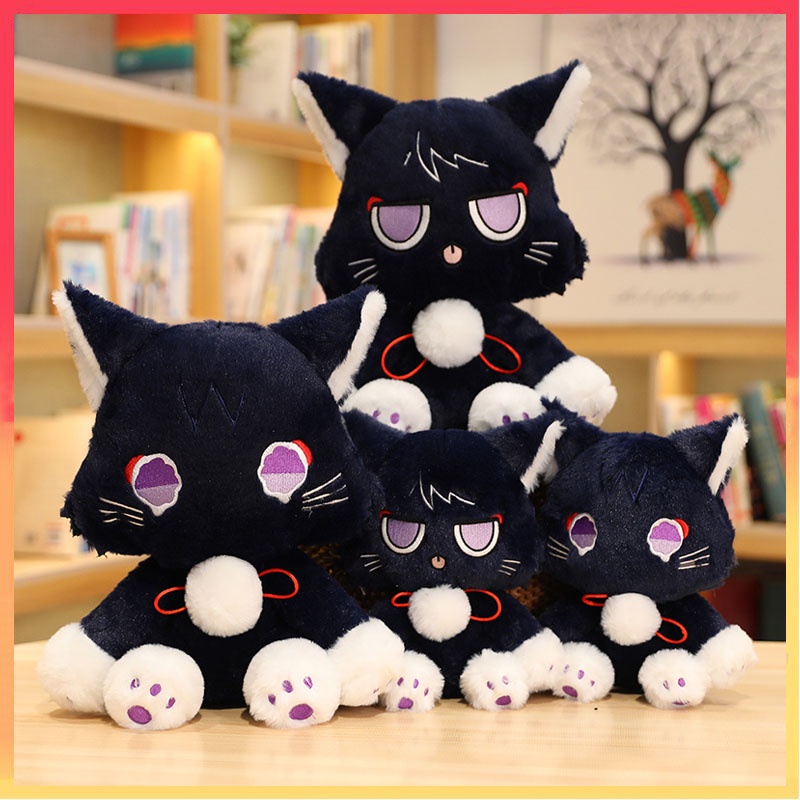 25cm Genshin Impact Wandererer Cat Teyvat Zoo Kunikuzushi Home Decor Hadiah Untuk Anak Permainan Boneka