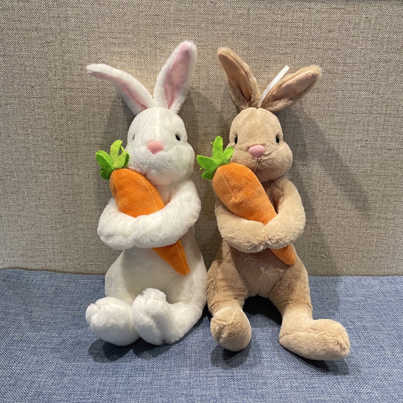 Mainan Furry Carrot Bunny Plush Boneka Binatang Cantik Dan Lembut Untuk Anak Dan Balita 77karakter