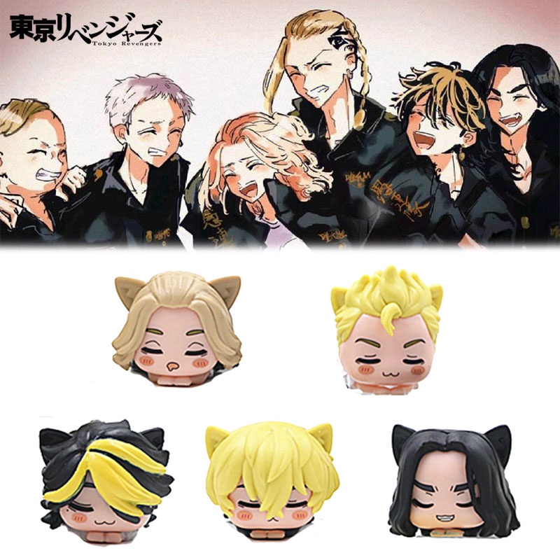 Set Angka Pvc Tokyo Avenger Cat-ear Kecil Untuk Kolektor