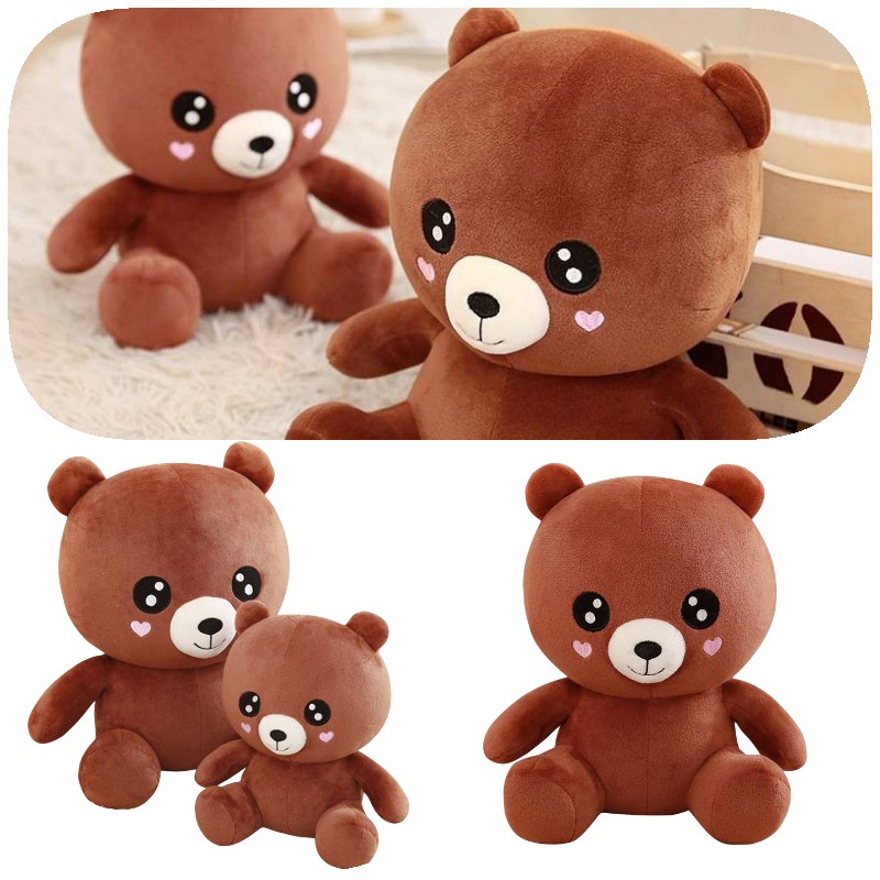 Adorable LoveHeart Bear Plush Toy Bantal Boneka Boneka Anak Kids Hadiah Dekorasi Rumah