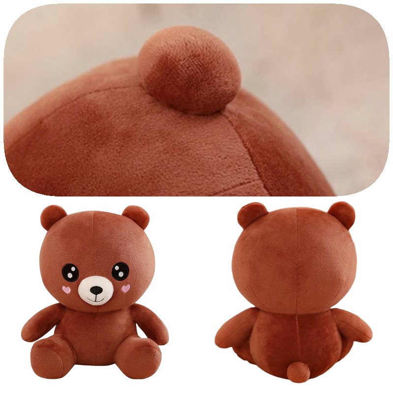 Mainan Boneka Boneka Teddy Bear Coklat Lembut Dan Berbulu Untuk Anak Dan Balita
