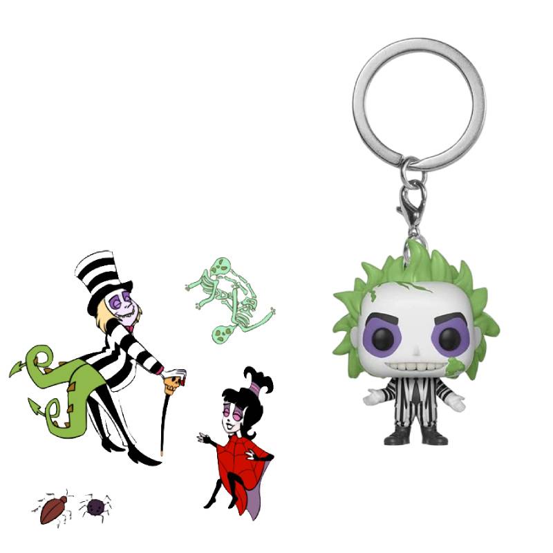 Funko Beetlejuice Vinyl Figure Keychain Cocok Untuk Pecinta Film Dan Kolektor