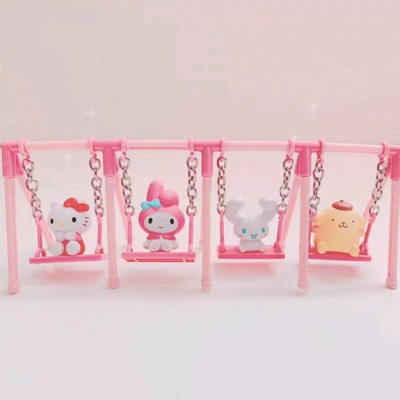 Set 4pcs Miniatur Kt Swing Telur Angka Tambahan Sempurna Koleksi Mainan Anda