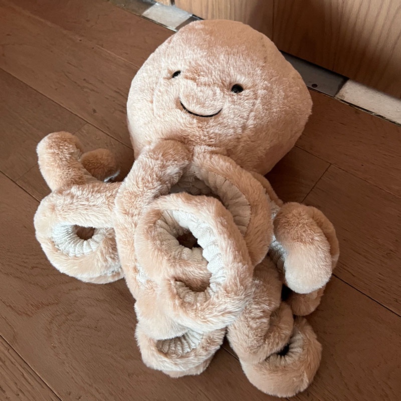 Boneka Gurita Plush Isi Katun Pp Berkualitas Tinggi Untuk Anak Perempuan Dan Cowok Cocok Untuk Dekorasi Kantor Atau Kamar Tidur