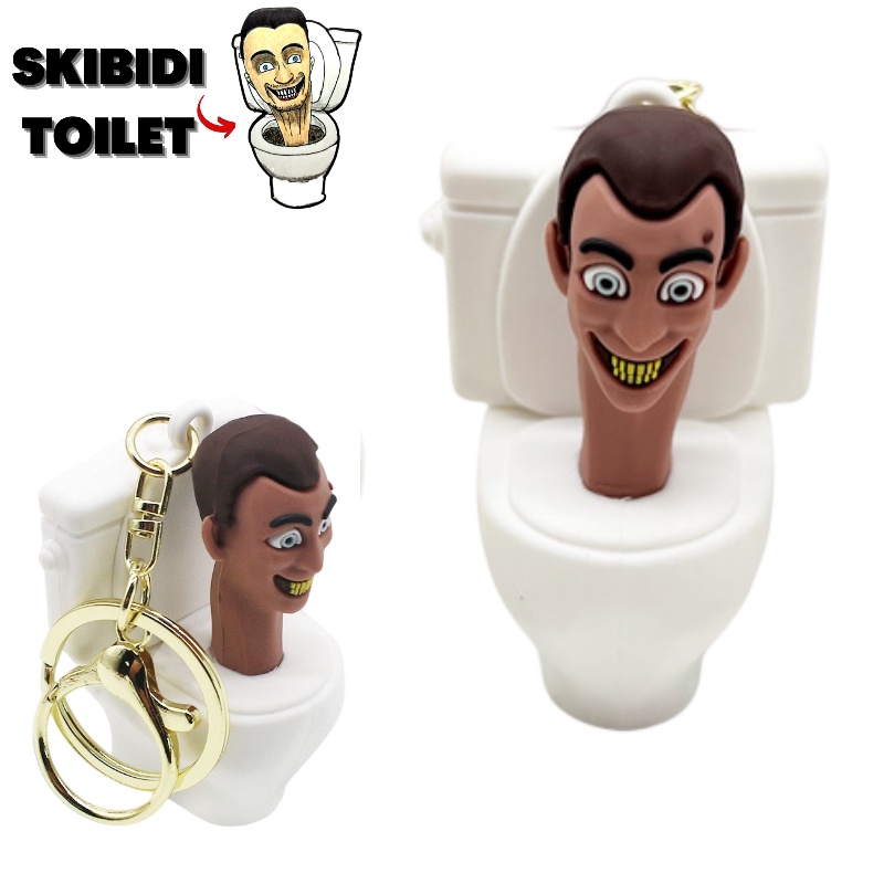 Haoan Skibidi Toilet Pvc Gantungan Kunci Souvenir Sempurna Untuk Kenang Kenangan Wisata Dan Travel