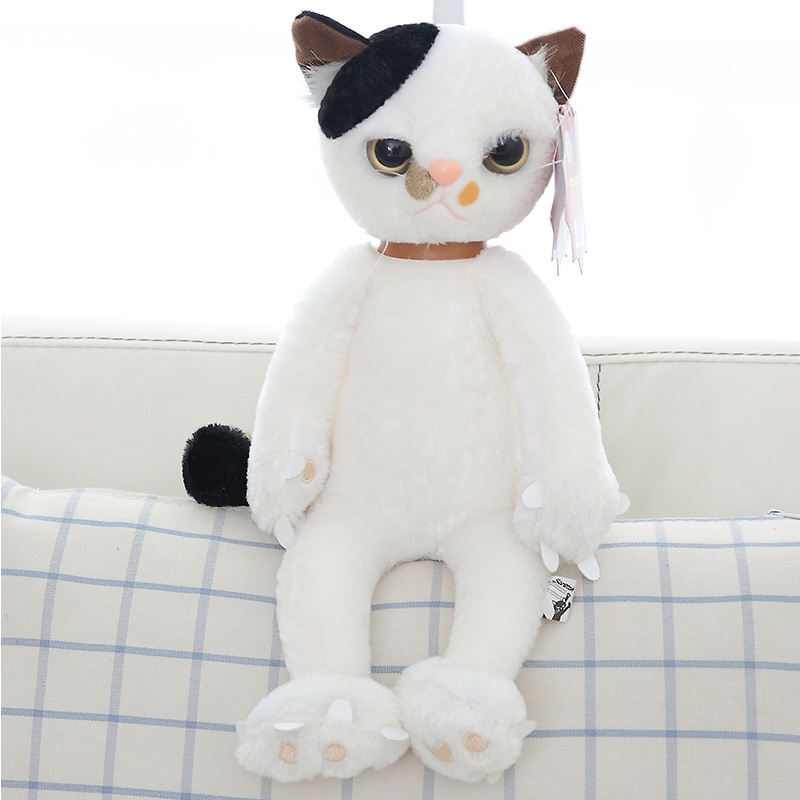 40/60cm Tamino Maita Displeased Cat Plush Toy Lembut Huggable Boneka Kartun Hadiah