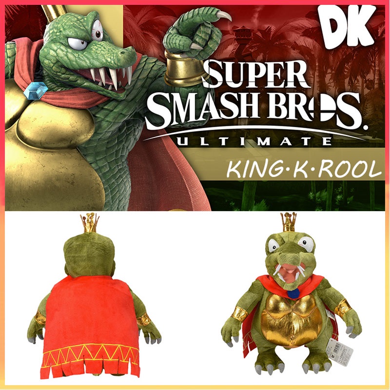 Super Mario Bros King · K · Rool Plush Toy Boneka Bantal Cushion Hadiah Anak