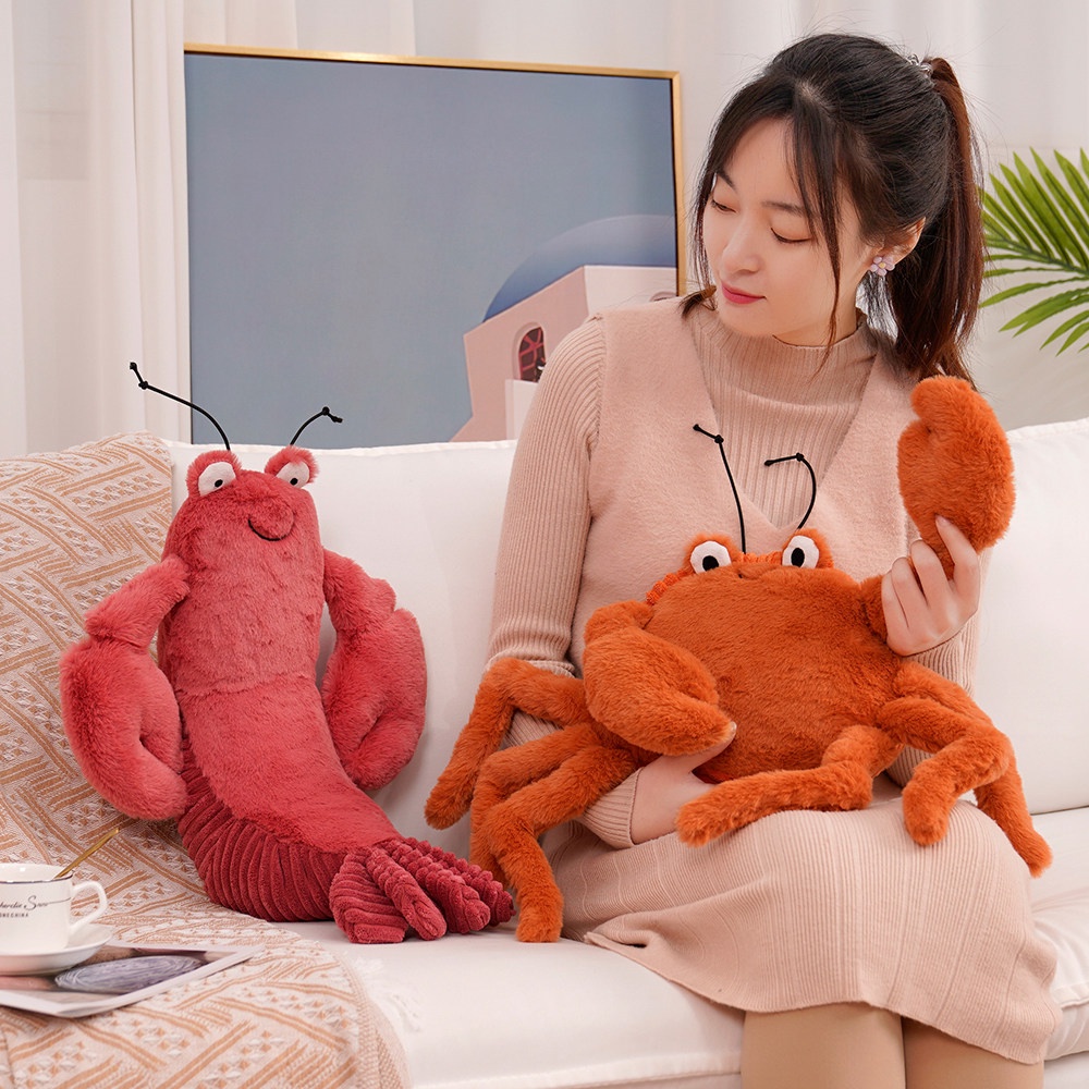 Mainan Anak Plush Lobster And Crab Adorable Larry Pippi Untuk