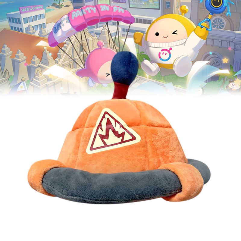 And Soft Cuddly Landmine Hat Plushie, Cocok Untuk Permainan Telur Pesta