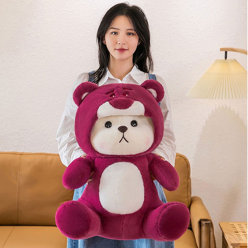 Mainan Boneka Beruang Nanana Strawberry Lucu Dan Dapat Di Peluk, Cocok Untuk Segala Acara