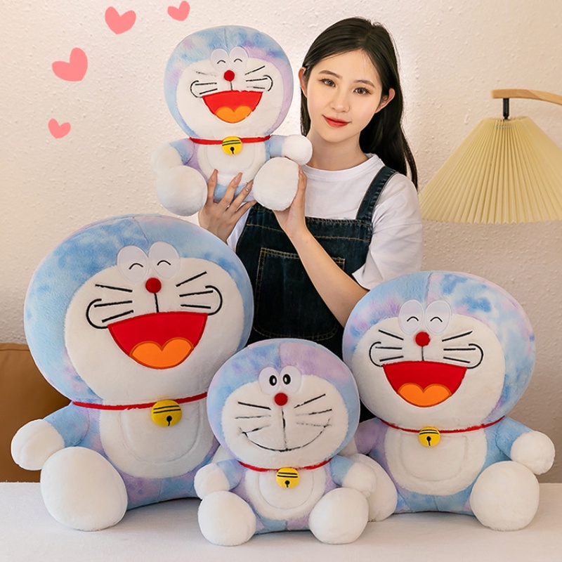 Kucing Doraemon Dan Ding Dong Plushie Warna Tersenyum Dan Tawa Cocok Untuk Anak-Anak Dan Kolektor