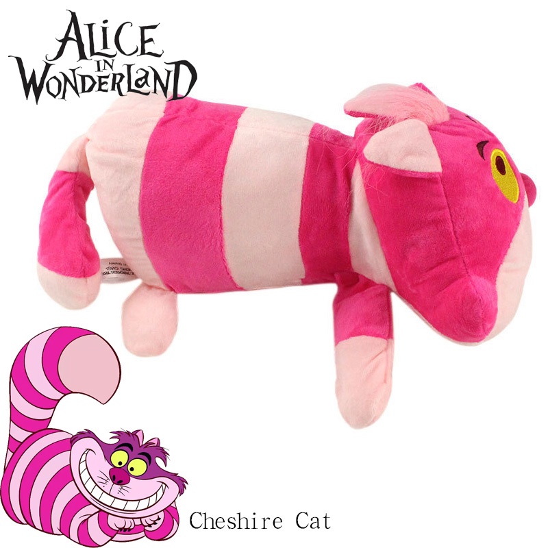 Cheshire Cat Soft Toy Inspired By Alice's Adventure In Wonderland Panjang 43cm Ideal Untuk Anak-Anak