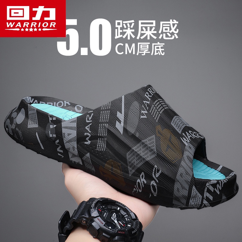 Sandal pria Sepatu satu baris Huili untuk pakaian luar pria mata sepatu kelapa merah dengan perasaan