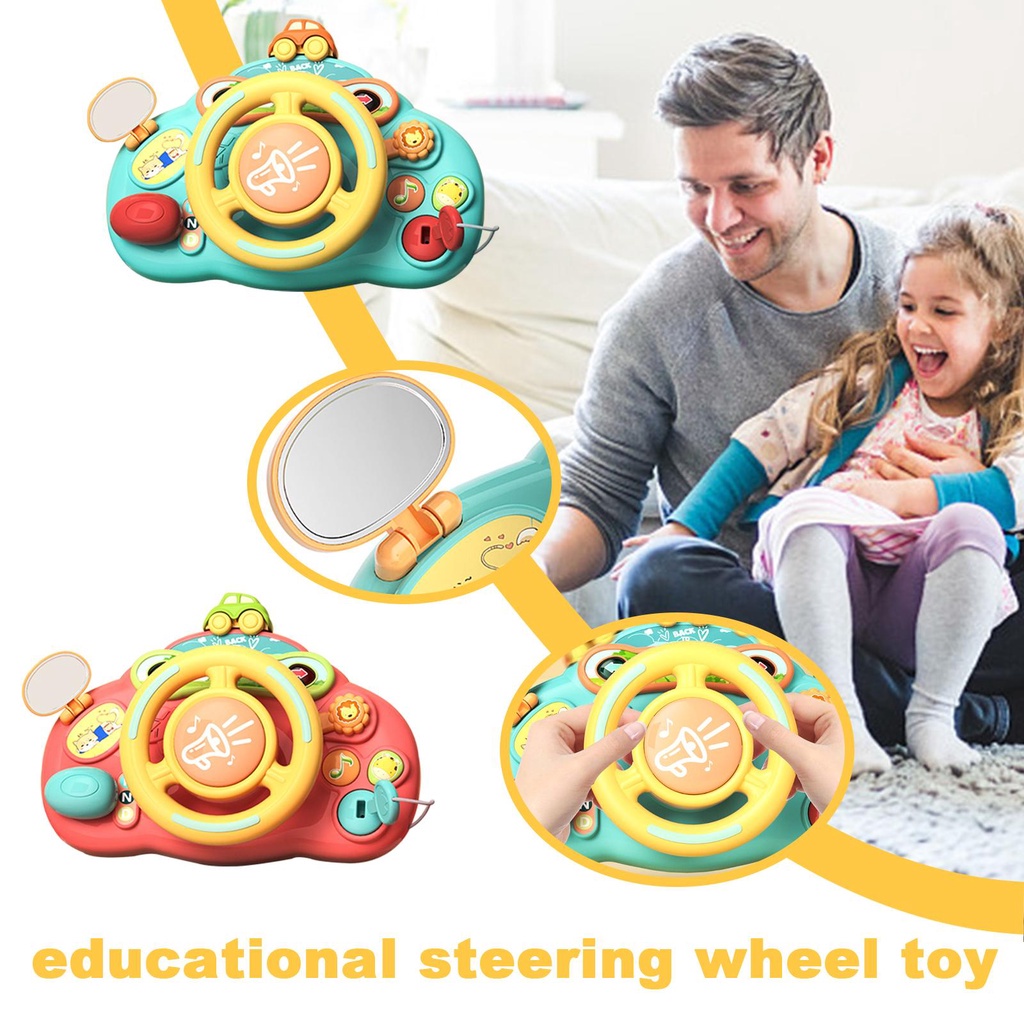 Mainan Setir Babyjoy Plastik Kedip Dan Musik Edukasi Dini Tenaga Baterai