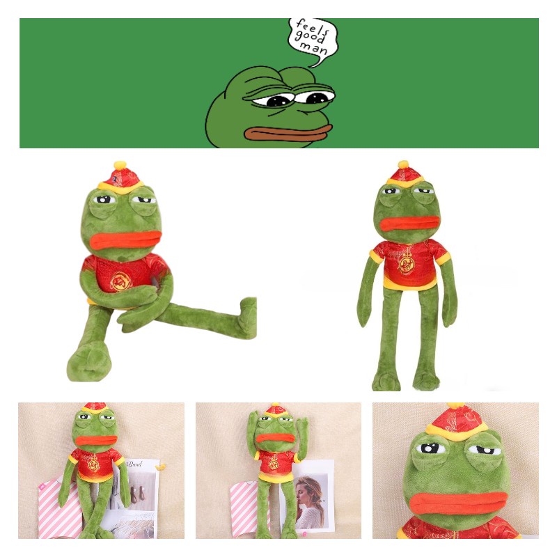 Ekspresikan Emosimu Dengan Katak Sedih Kami Plushie Pepe Kodok