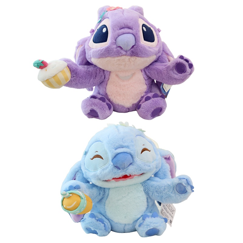 Mainan Plush Angel Stitch Disney Dengan Wangi Lilac Bulu Lembut Dan