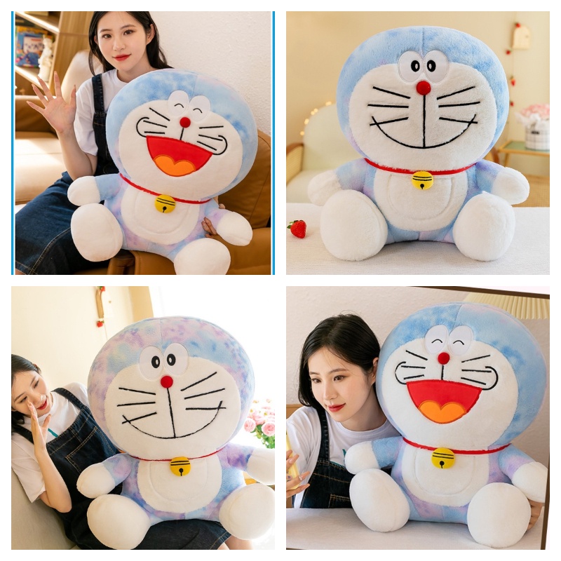 Kucing Doraemon Dan Ding Dong Plushie Warna Tersenyum Dan Tawa Cocok Untuk Anak-Anak Dan Kolektor