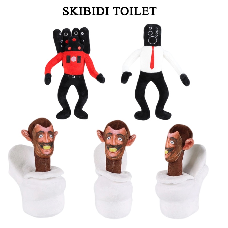 Bookfong Skibidi Toilet Speakerman Plush Toy, Hadir Dalam Box Atau Jaring Kartun, Ideal Untuk Toko Mainan Anak Dan Toko Hadiah