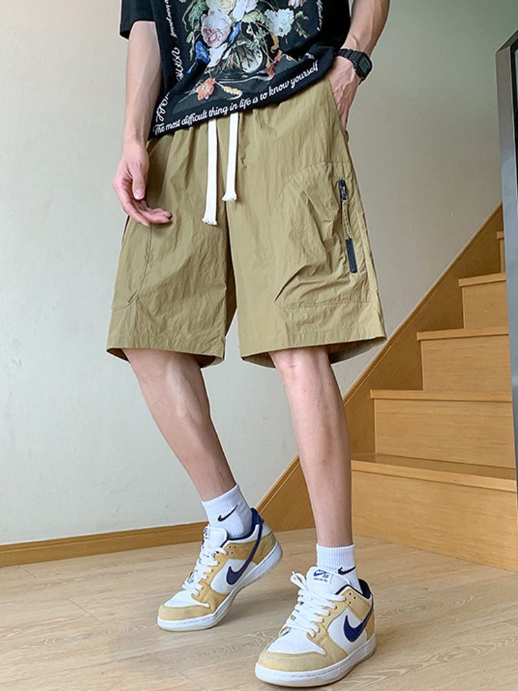 Short pants Ice Silk Work Shorts Man's Summer Thin Loose Air Conditioning Casual Pants Men's Quick D