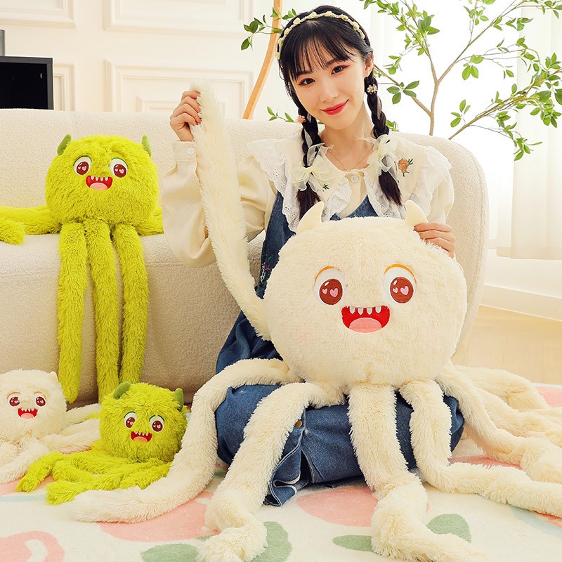 Boneka Plush Gurita Desain Berkualitas Tinggi Cocok Untuk Kolektor Dan Kipas