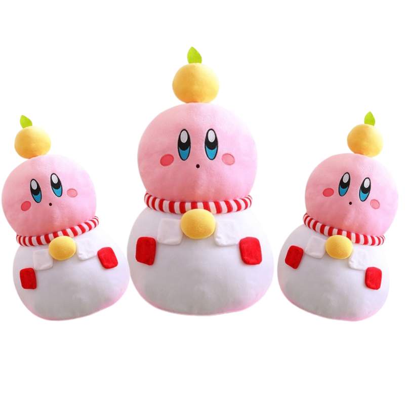 Snowman Kirby Adorable Plushie Dengan Penampilan Modis Halus Dan