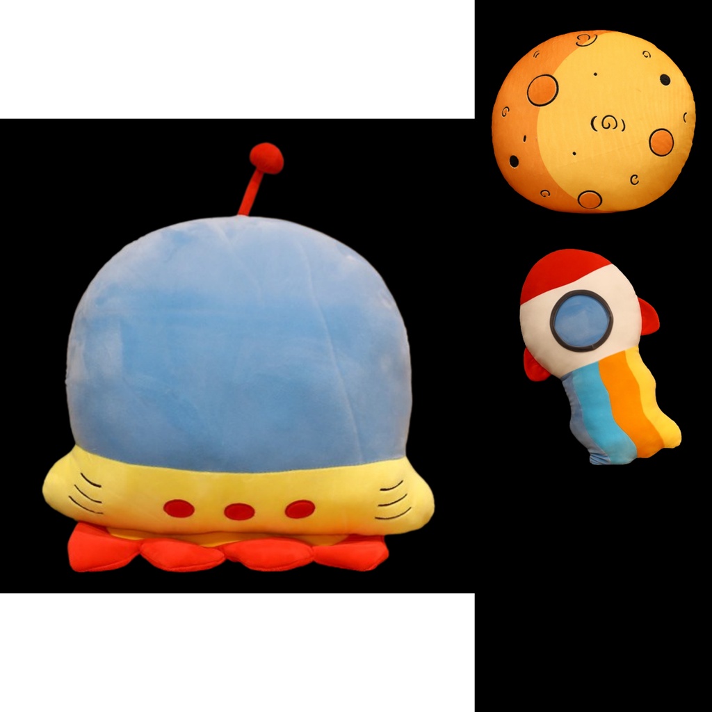 Space Explorer Rocket Ship Mainan Mewah Bantal Cushion