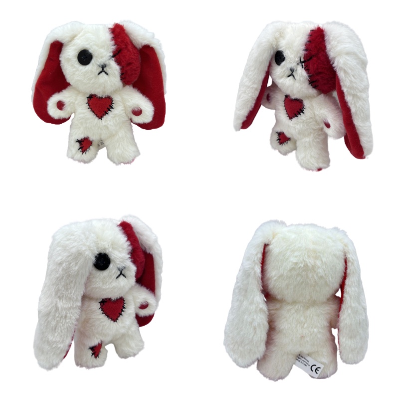 Collectible Dreadfuls Love Zombie Bunny Plush Doll Short Furry White Fabric Dan Pp Katun Isi 1813cm/7.15.1in