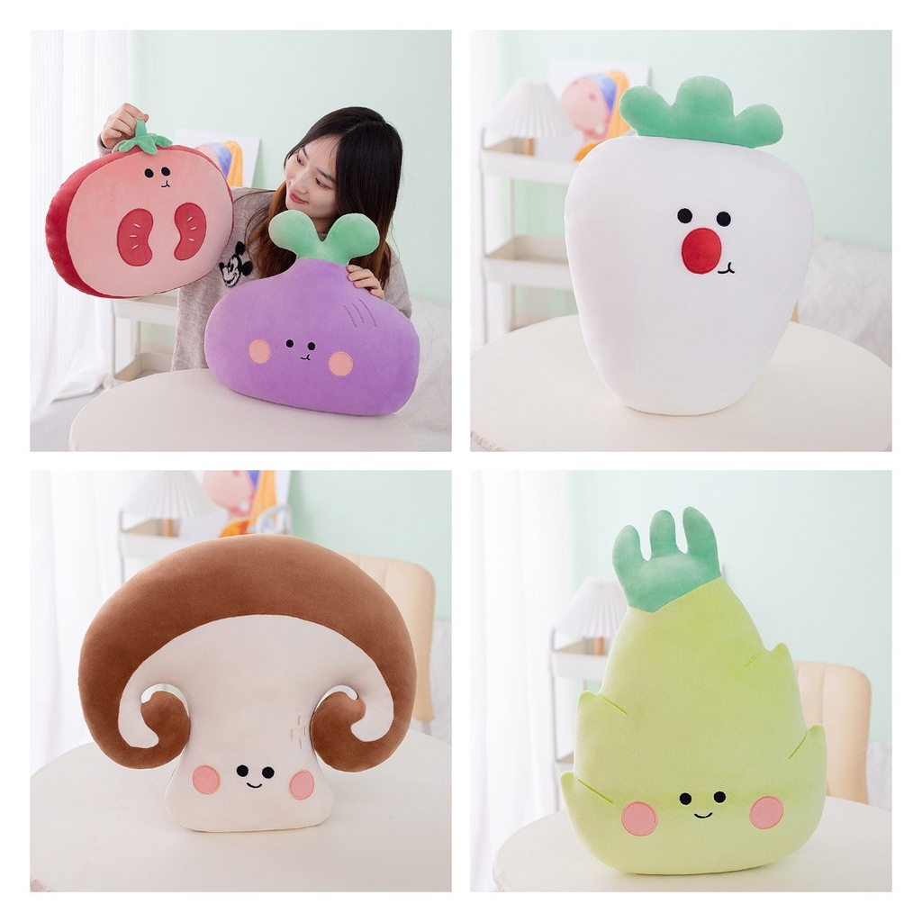 Boneka Bantal Sayur Menggemaskan Untuk Duduk Yang Nyaman