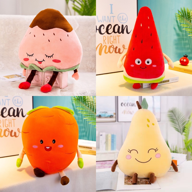 Mainan Plush Lembut Dan Cuddly Terinspirasi Buah Untuk Anak-Anak Tinggi 25cm