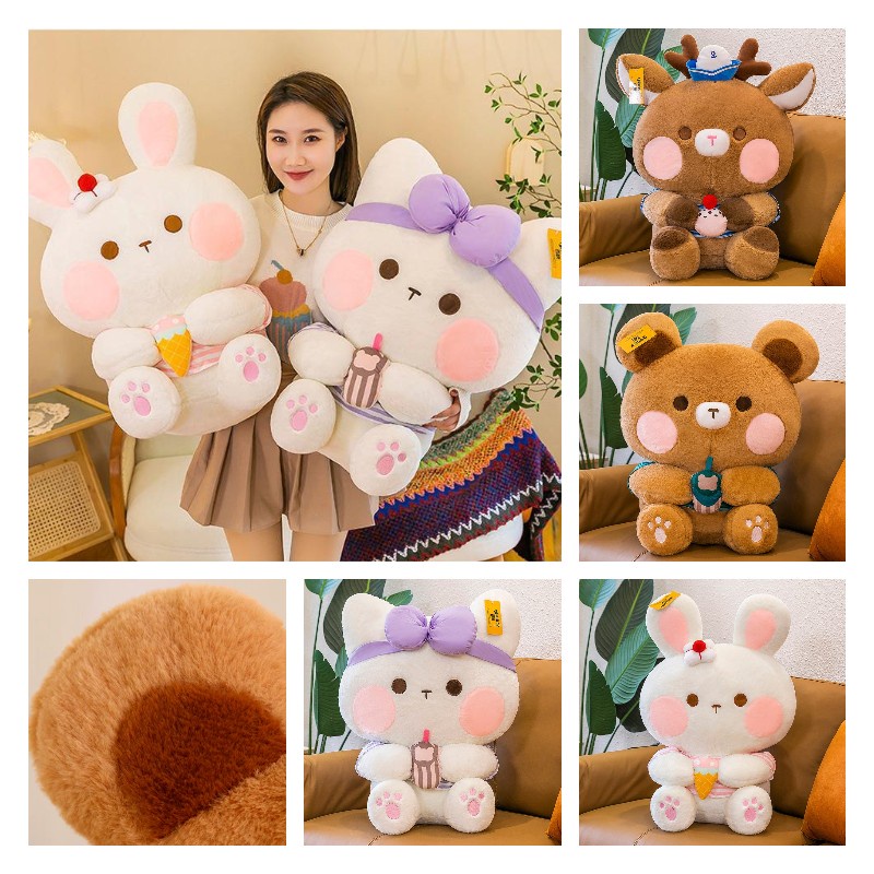 Mainan Plush Beruang Honey Kiss Lembut Dan Cuddly Untuk Hadiah Ulang Tahun Anak