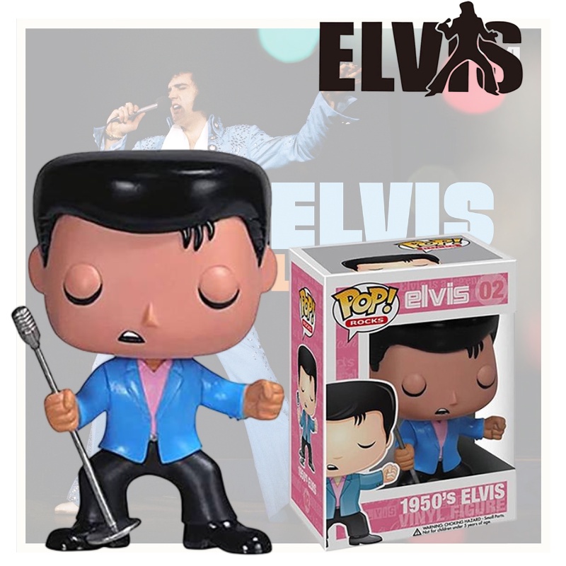 Elvis Presley Cat King Handmade Model Detail Dan Manusia Hidup Cantik Dikemas Box Warna Warni