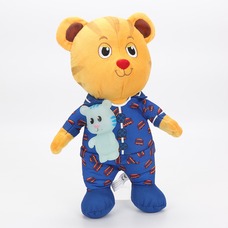 Jiran Harimau Daniel Snuggle And Glow Boneka Musik Mewah Mainan Hadiah Anak Xmas