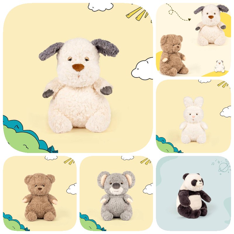 Cozy Lazy Dog Plush Stuffed Animal Boneka Beruang Kelinci Hadiah Gadis 75c