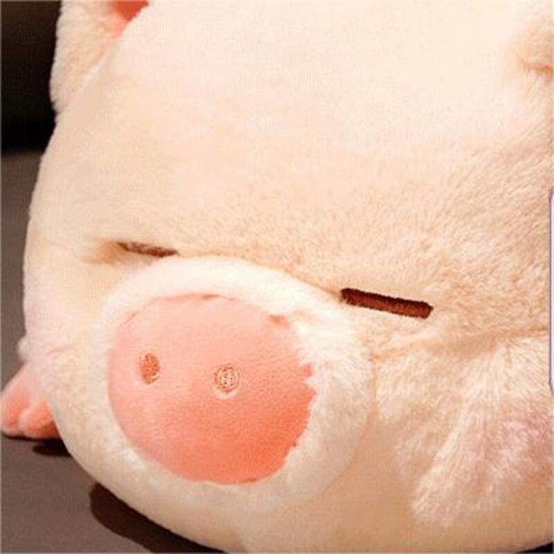 40cm Pink Pig Boneka Binatang Bantal Anak Perempuan Manis Lucu Lembut Pendek Bahan Mewah 40cm