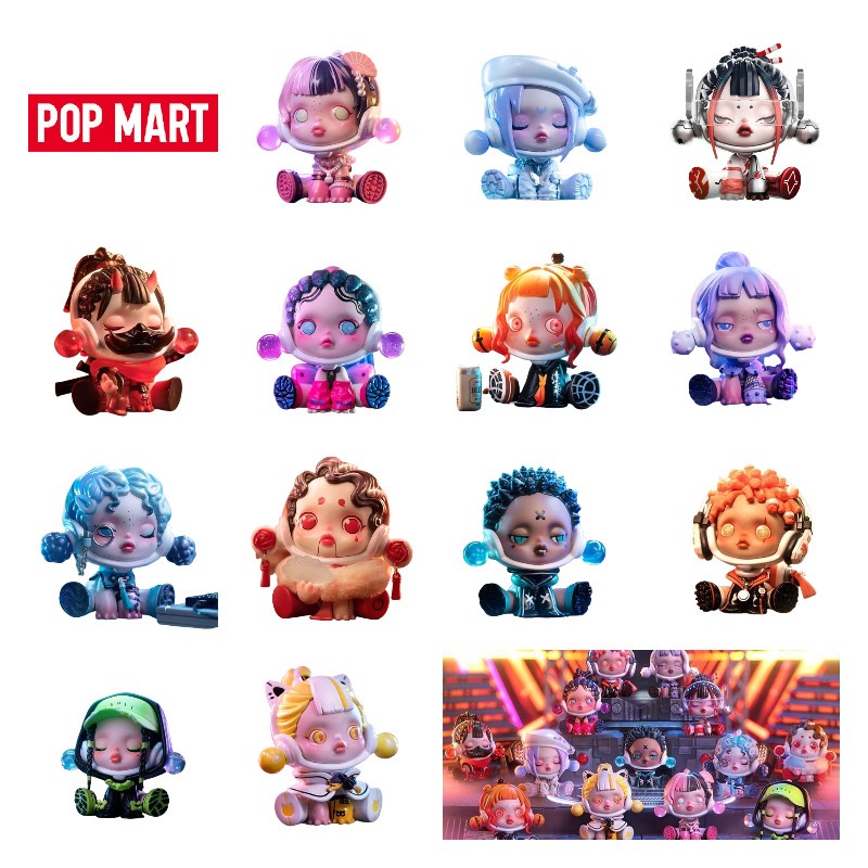 Popmart Night City Koleksi Mempesona Patung Resin